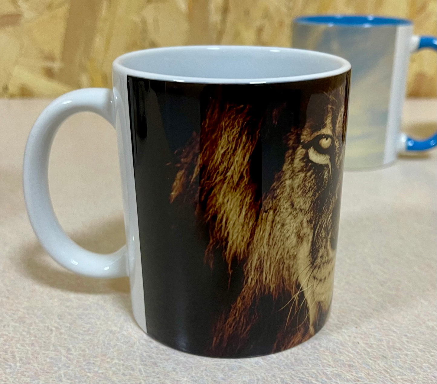 Ceramic Mug with wrap around design 2 (Lion)