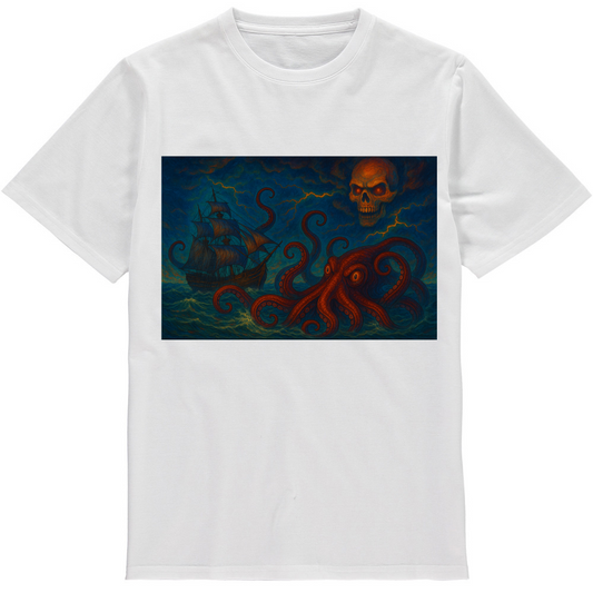 Kraken design, Short sleeve t shirt