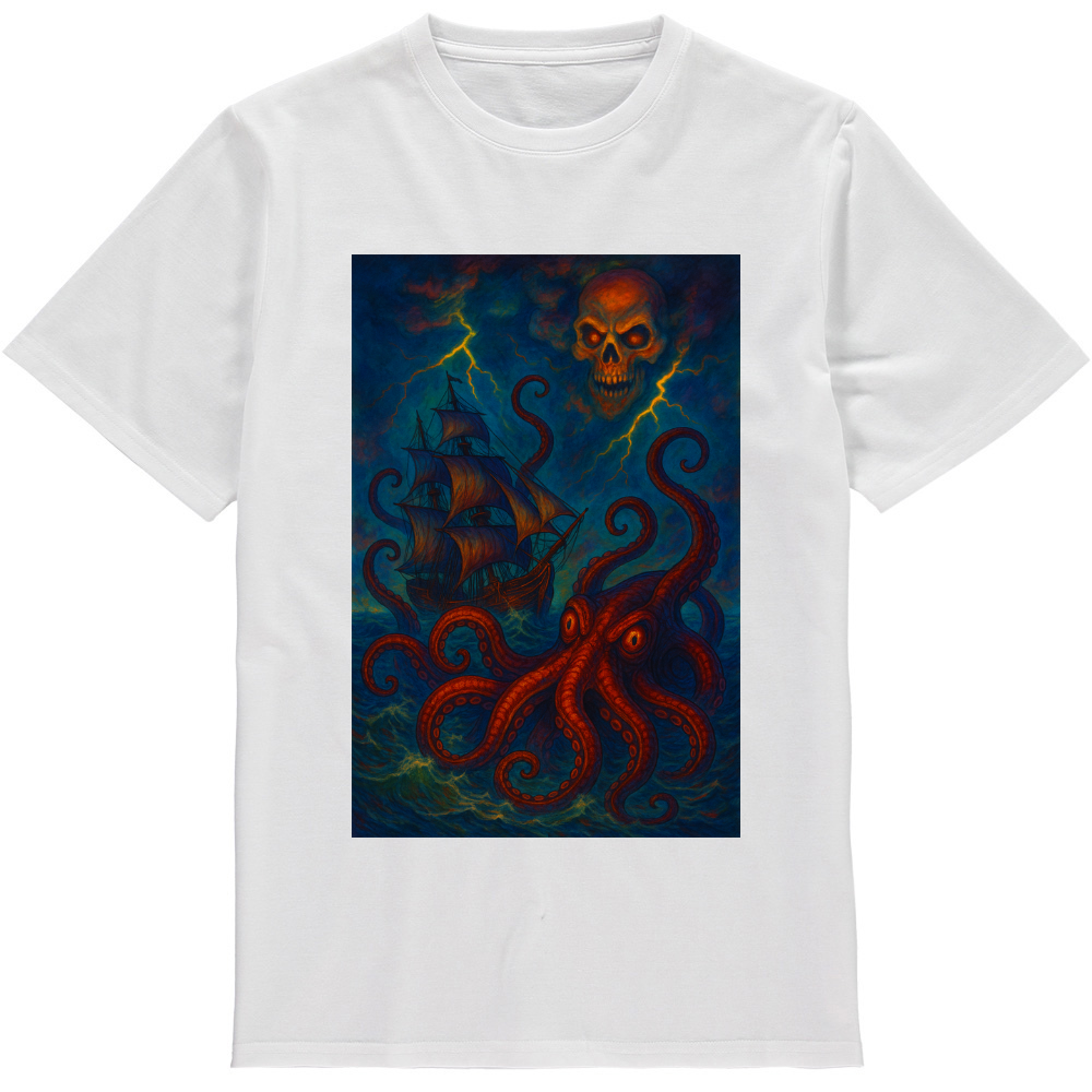 Kraken design, Short sleeve t shirt
